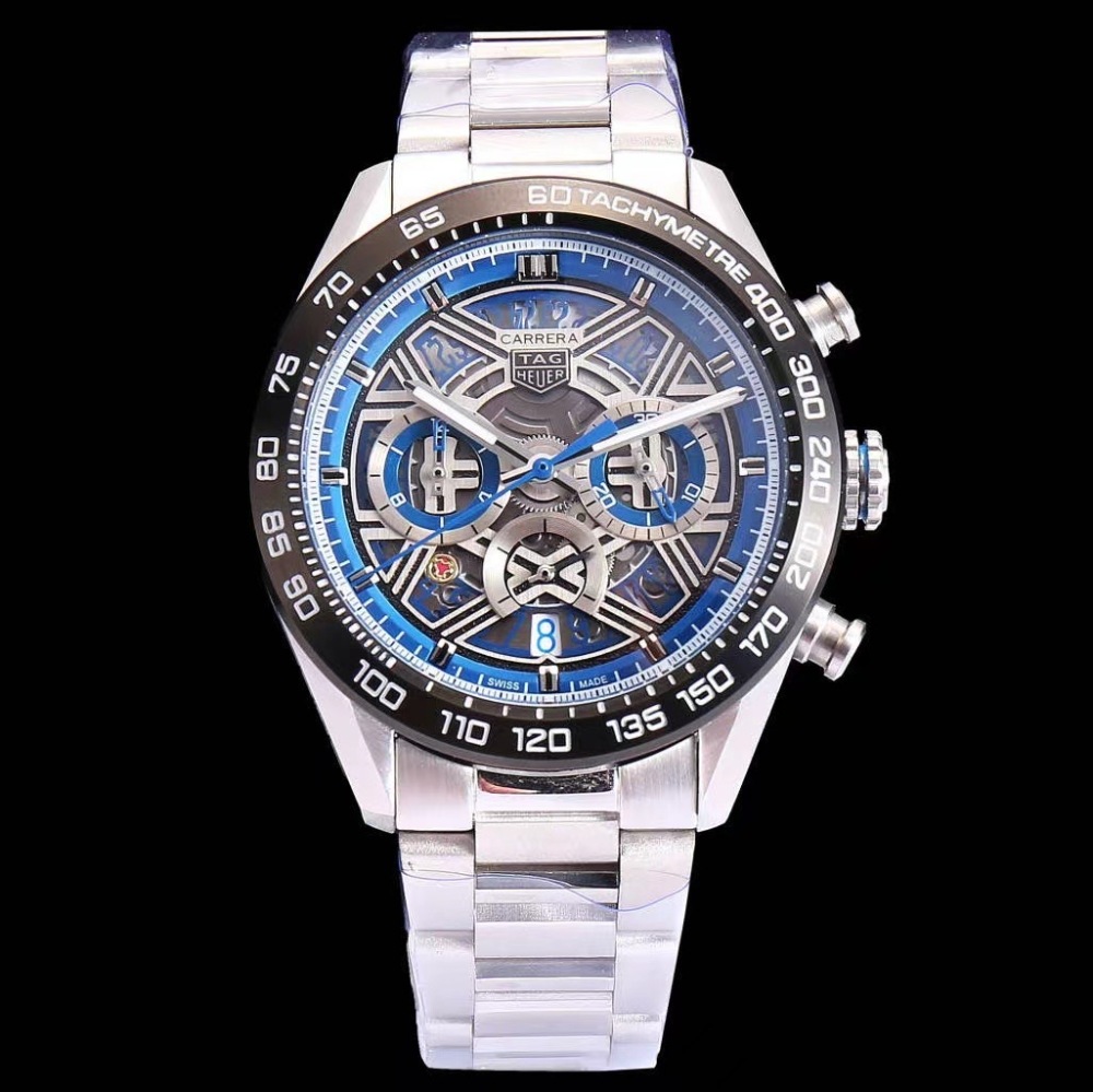 Men's Quartz Watch Chronograph 904L Stainless Steel 44mm-TAG336