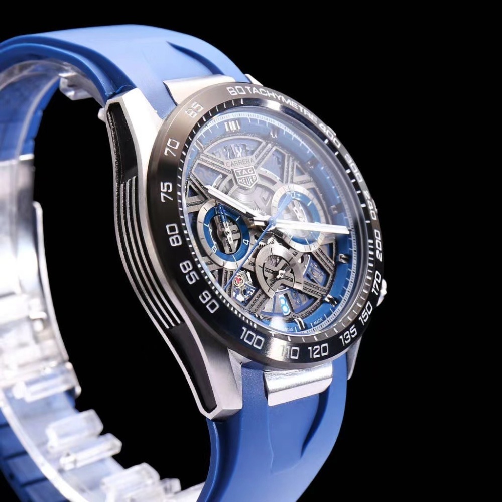 Men's Quartz Watch Chronograph 904L Stainless Steel 44mm-TAG336