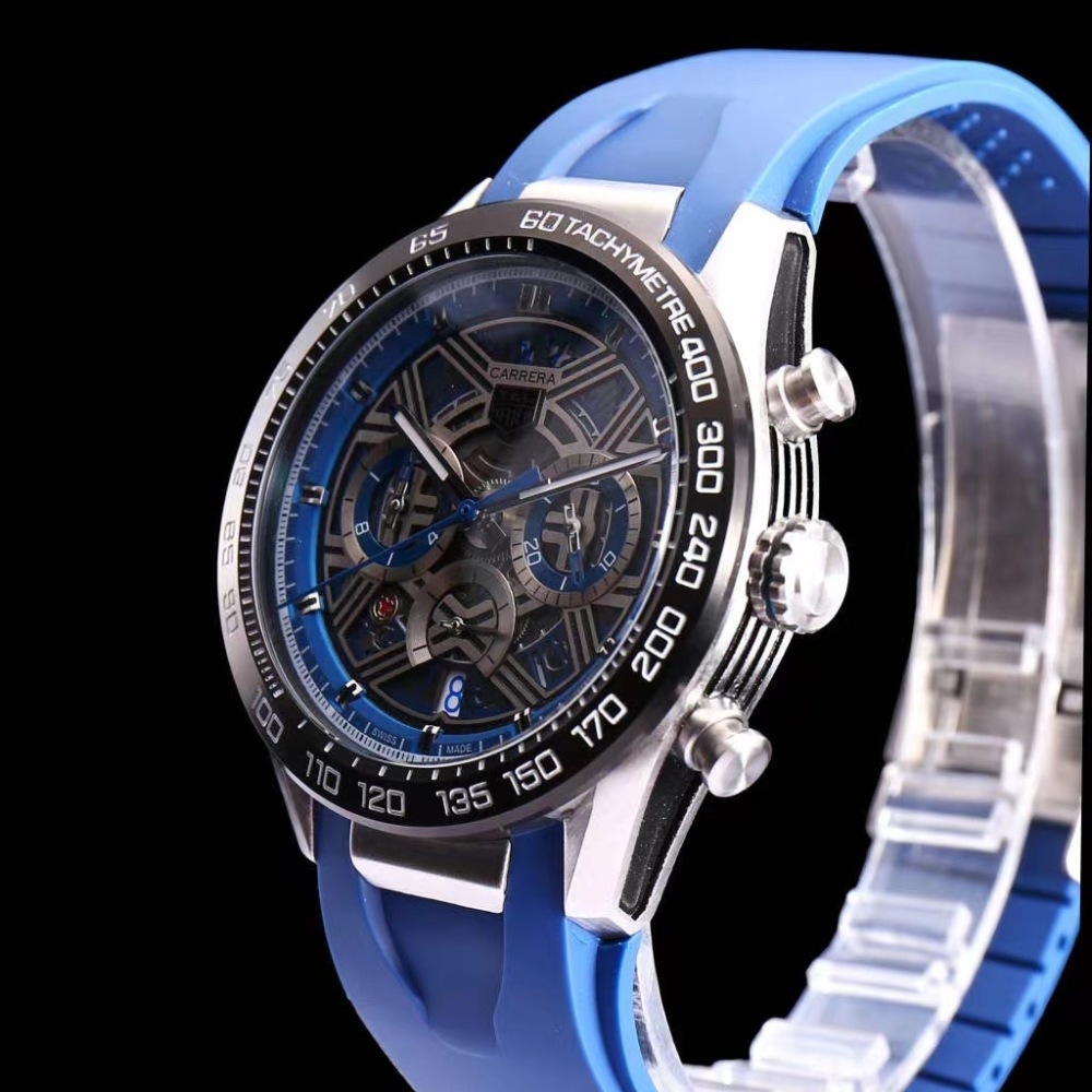 Men's Quartz Watch Chronograph 904L Stainless Steel 44mm-TAG336