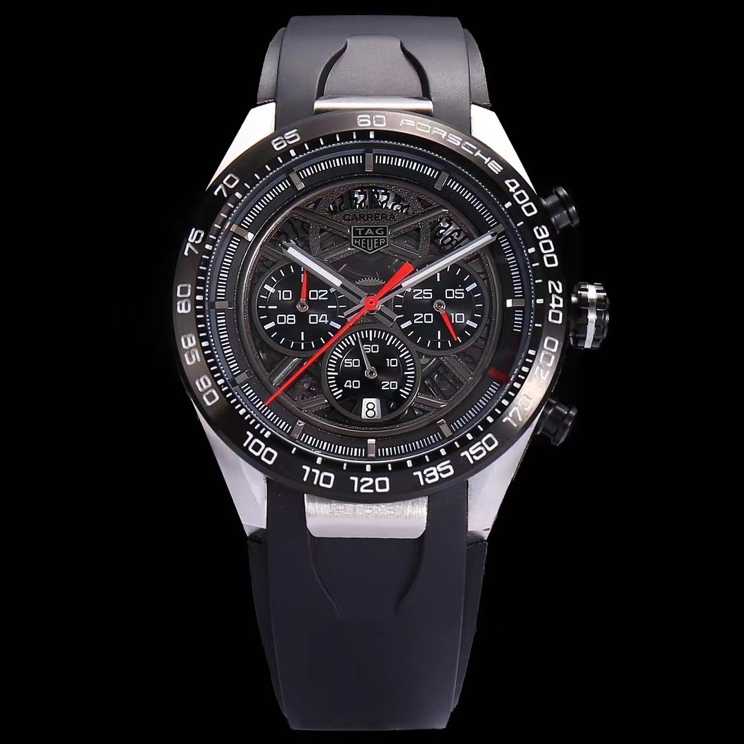 Men's Quartz Watch Chronograph 904L Stainless Steel 44mm-TAG338