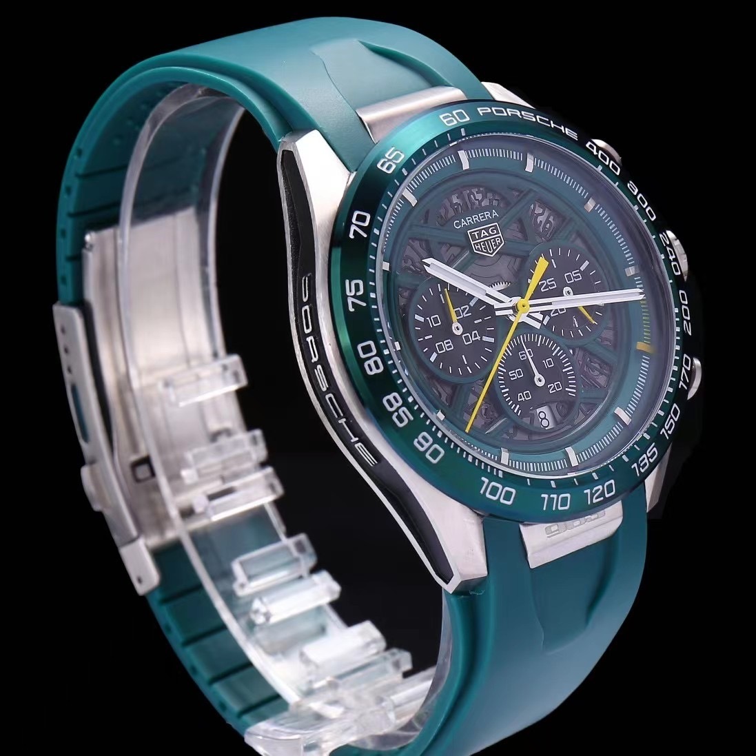 Men's Quartz Watch Chronograph 904L Stainless Steel 44mm-TAG338