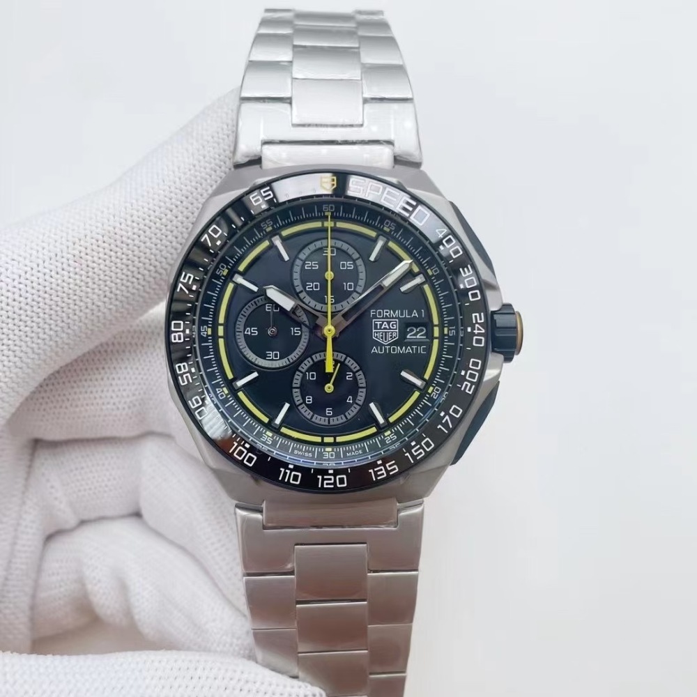 Men's Quartz Watch Chronograph 904L Stainless Steel 44mm-TAG347