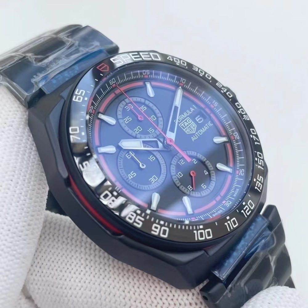 Men's Quartz Watch Chronograph 904L Stainless Steel 44mm-TAG347
