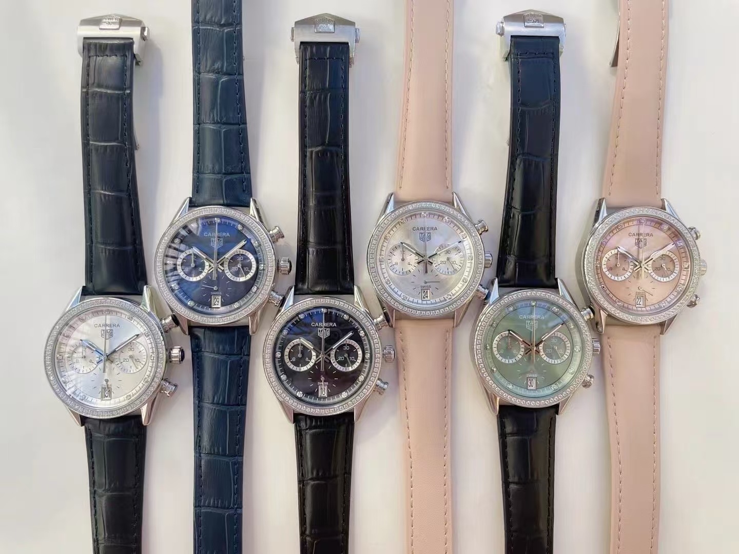 Women's  Quartz Watch Chronograph 904L Stainless Steel 39mm-TAG358