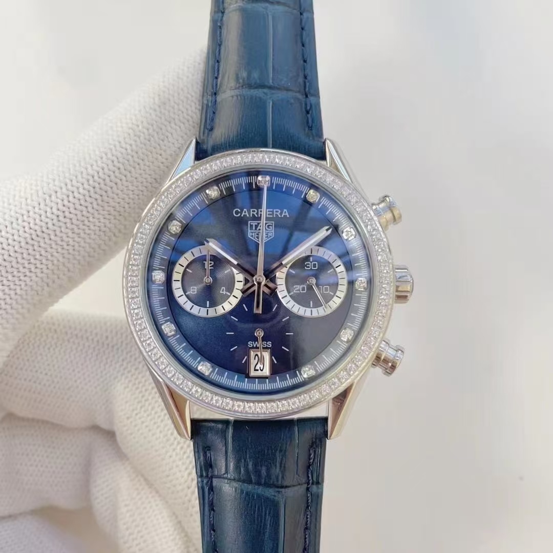 Women's  Quartz Watch Chronograph 904L Stainless Steel 39mm-TAG358