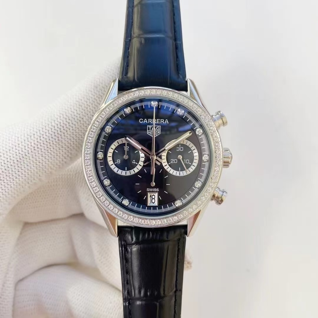 Women's  Quartz Watch Chronograph 904L Stainless Steel 39mm-TAG358