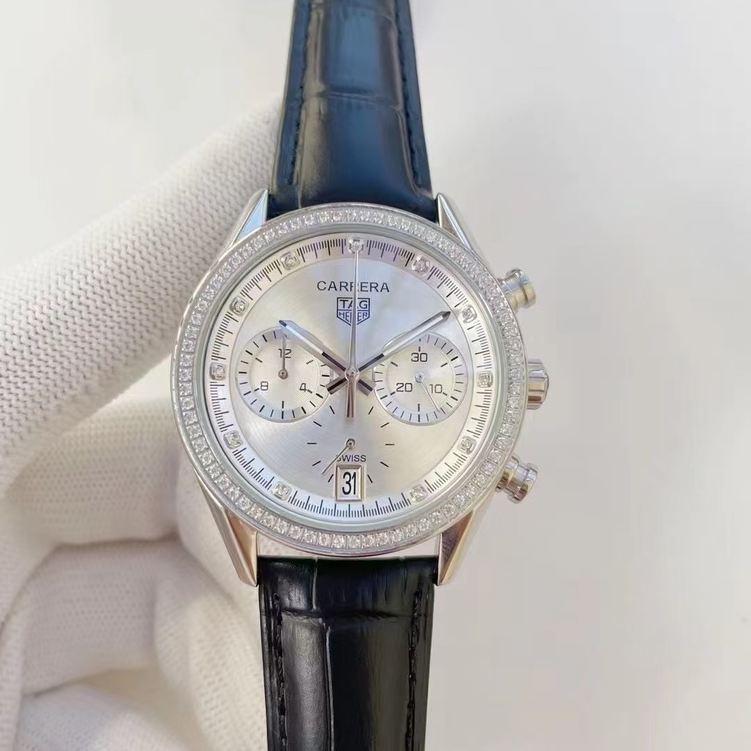 Women's  Quartz Watch Chronograph 904L Stainless Steel 39mm-TAG358