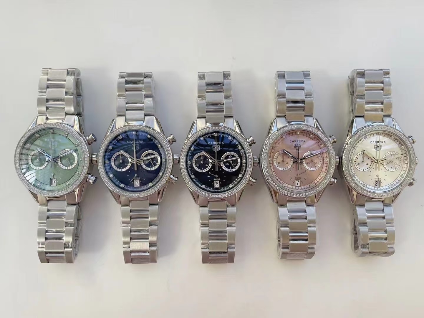 Women's  Quartz Watch Chronograph 904L Stainless Steel 39mm-TAG358