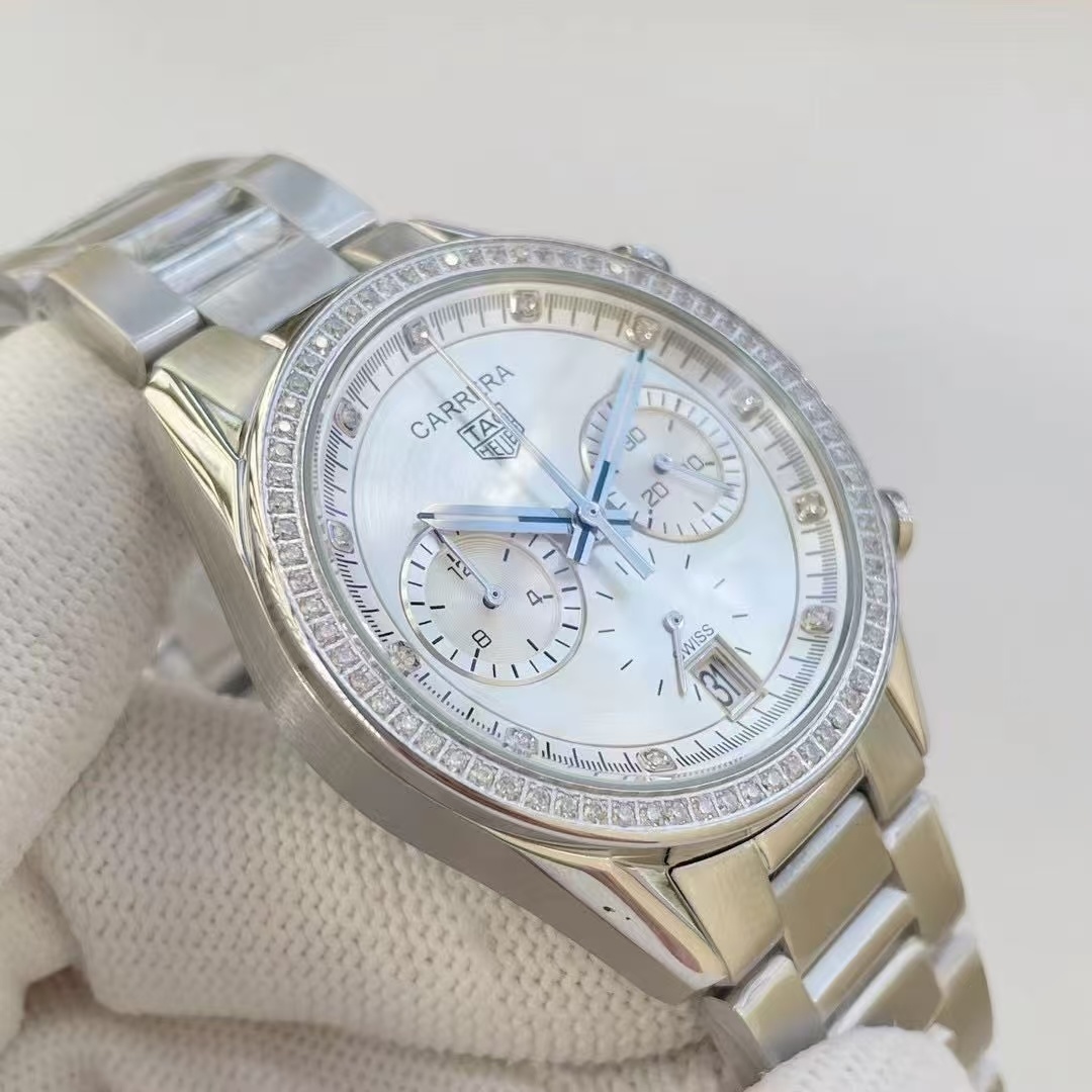Women's  Quartz Watch Chronograph 904L Stainless Steel 39mm-TAG358