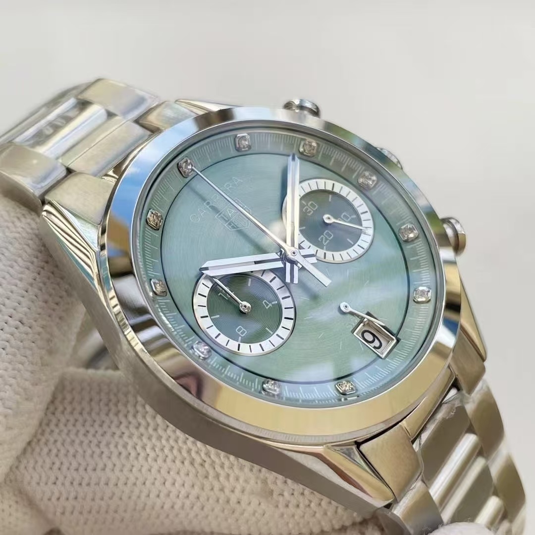 Women's  Quartz Watch Chronograph 904L Stainless Steel 39mm-TAG357