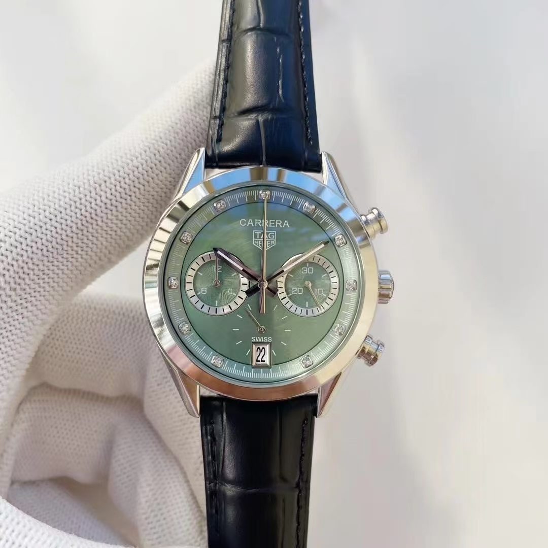 Women's  Quartz Watch Chronograph 904L Stainless Steel 39mm-TAG357