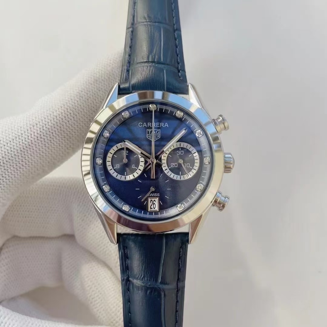 Women's  Quartz Watch Chronograph 904L Stainless Steel 39mm-TAG357