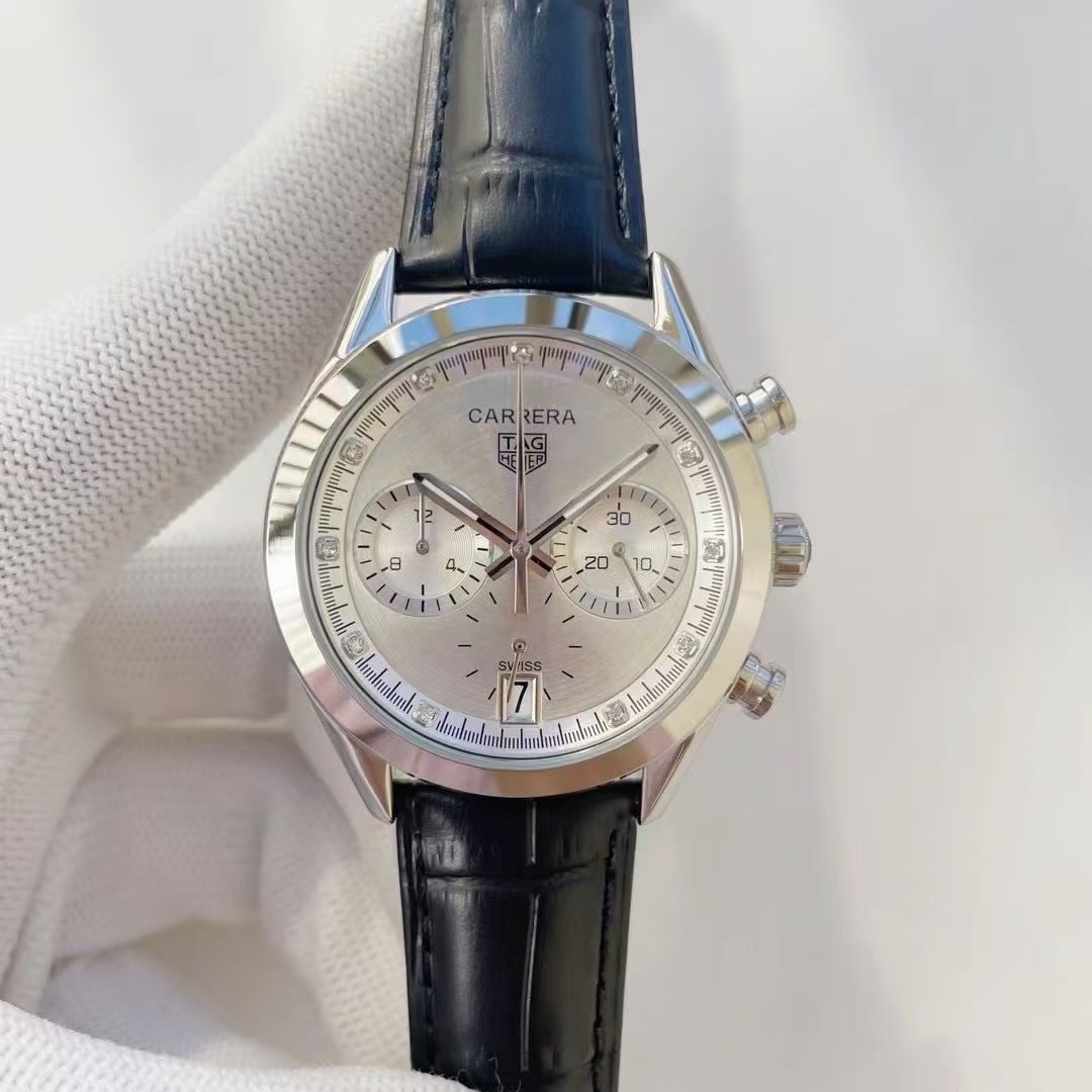 Women's  Quartz Watch Chronograph 904L Stainless Steel 39mm-TAG357