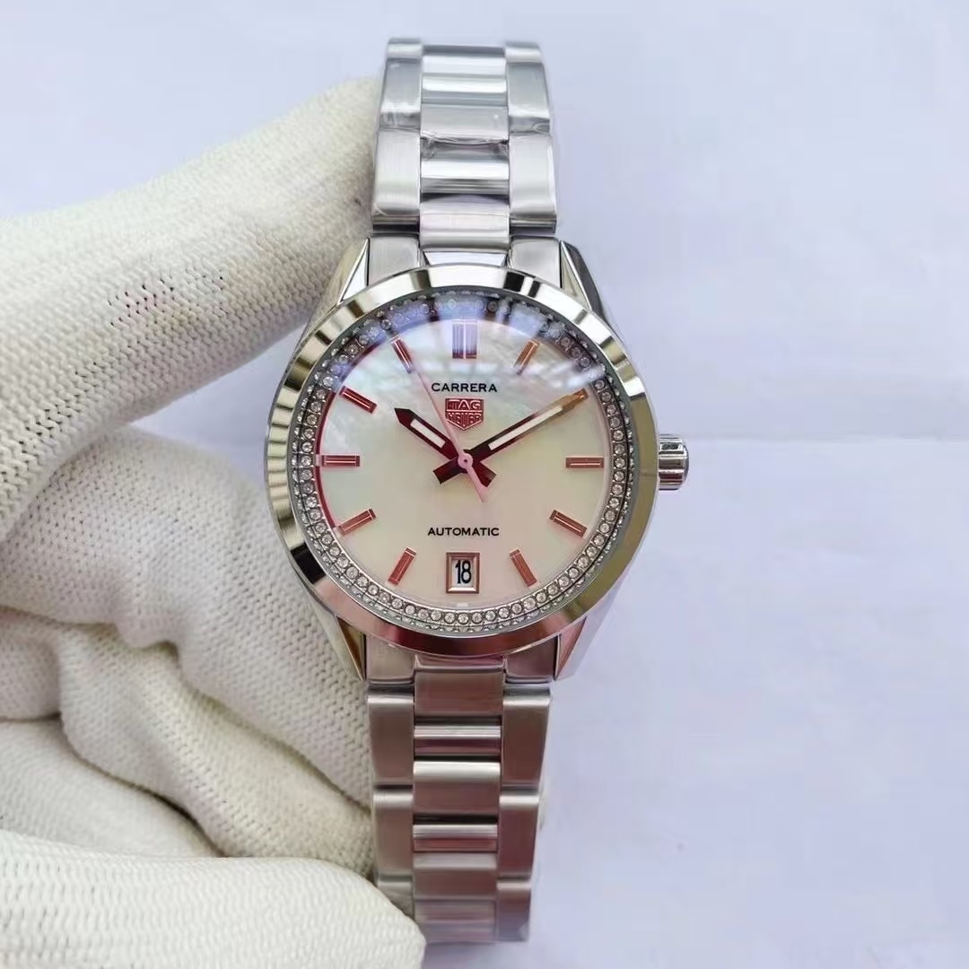 Women's  Quartz Watch Chronograph 904L Stainless Steel 36mm-TAG360