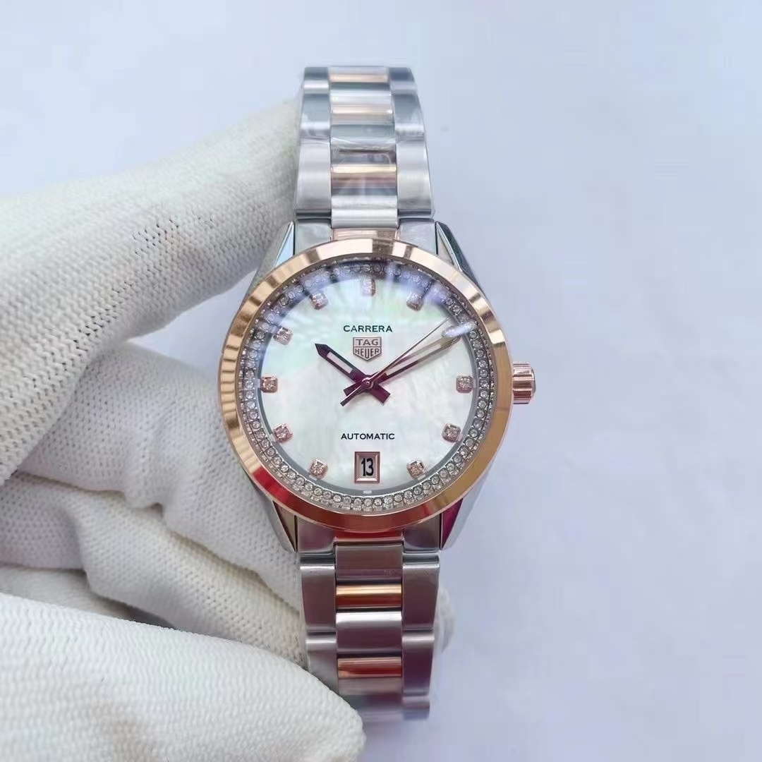 Women's  Quartz Watch Chronograph 904L Stainless Steel 36mm-TAG360