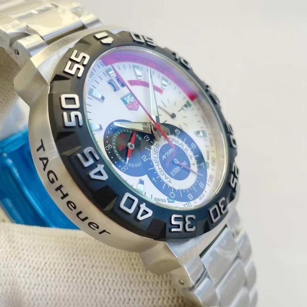 Men's Quartz Watch Chronograph 904L Stainless Steel 42mm-TAG363