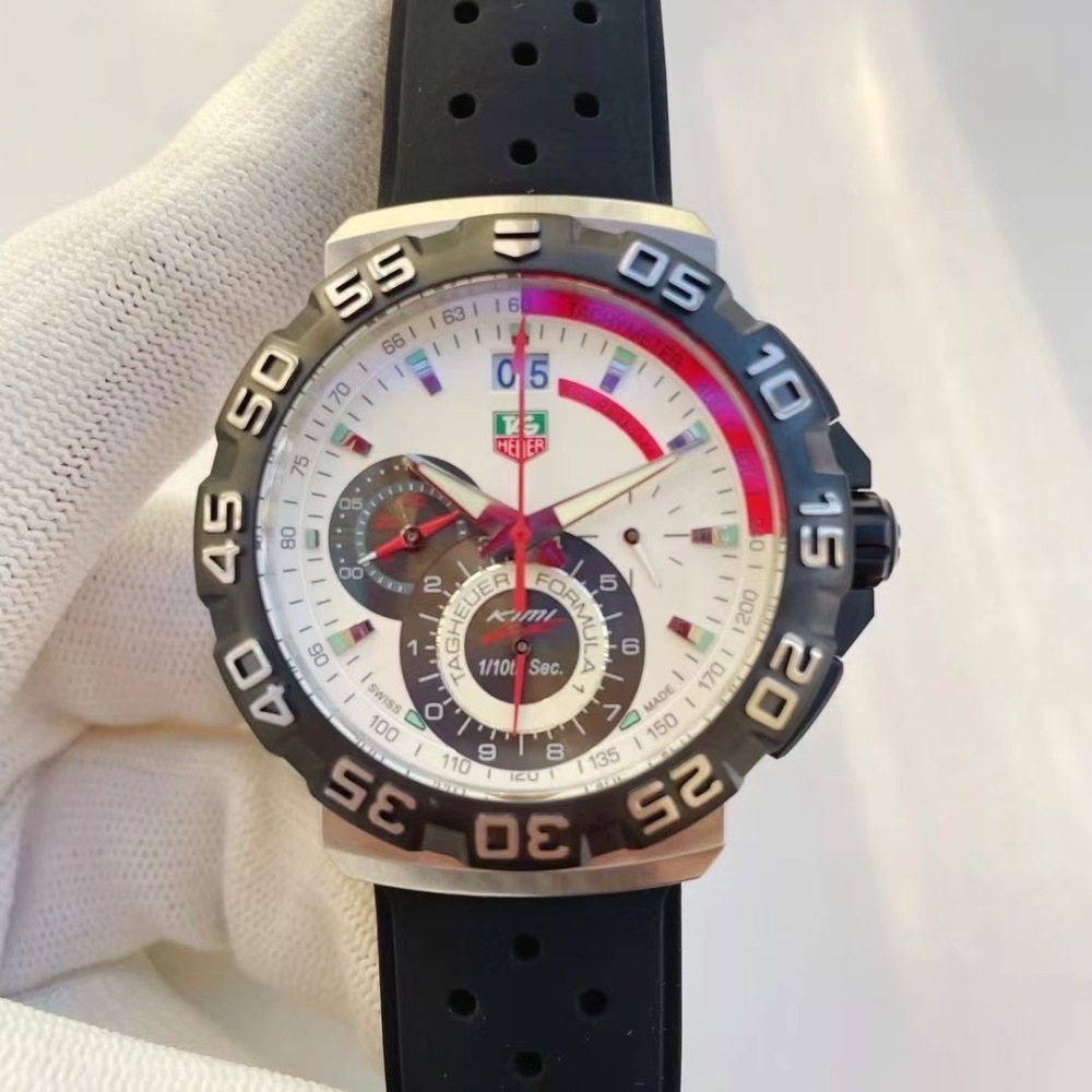 Men's Quartz Watch Chronograph 904L Stainless Steel 42mm-TAG363