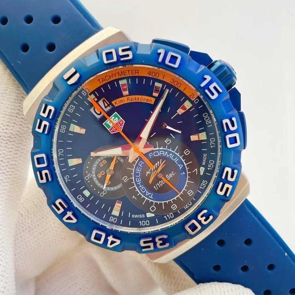 Men's Quartz Watch Chronograph 904L Stainless Steel 42mm-TAG363