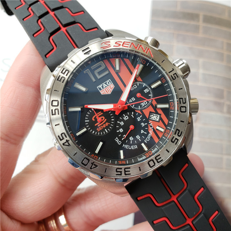 Men's Quartz Watch Chronograph 904L Stainless Steel 42mm-TAG52