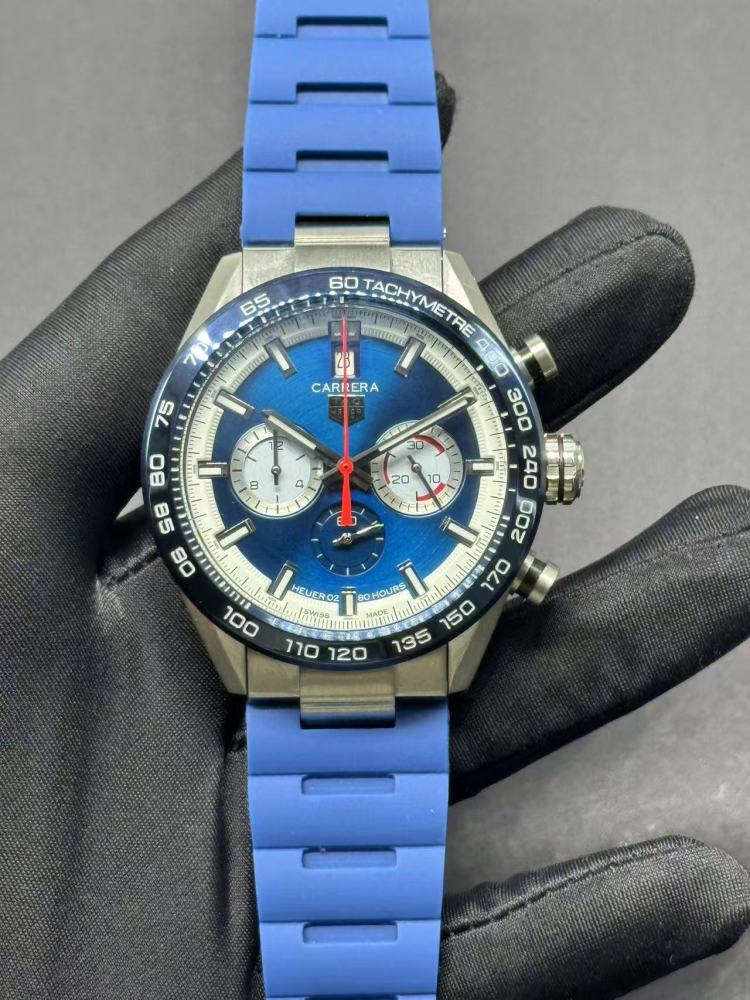 Men's Quartz Watch Chronograph 904L Stainless Steel 44mm-TAG404