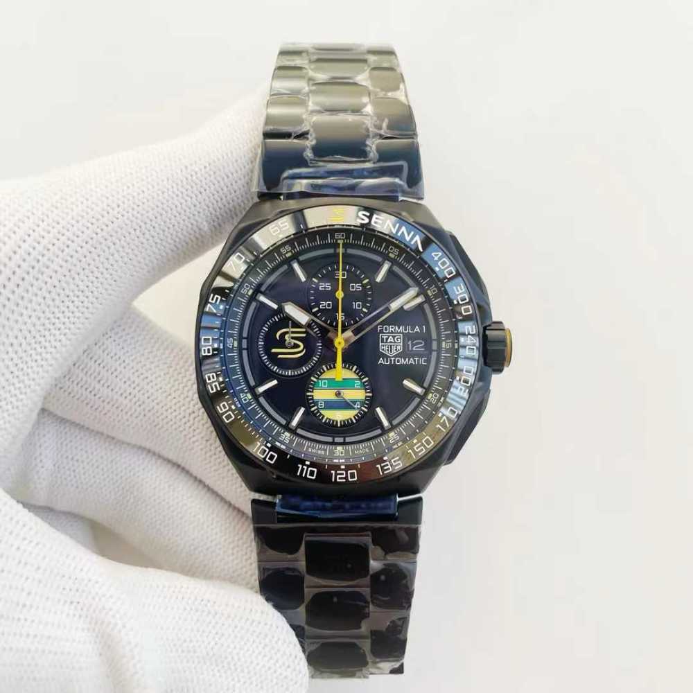 Men's Quartz Watch Chronograph 904L Stainless Steel 44mm-TAG399