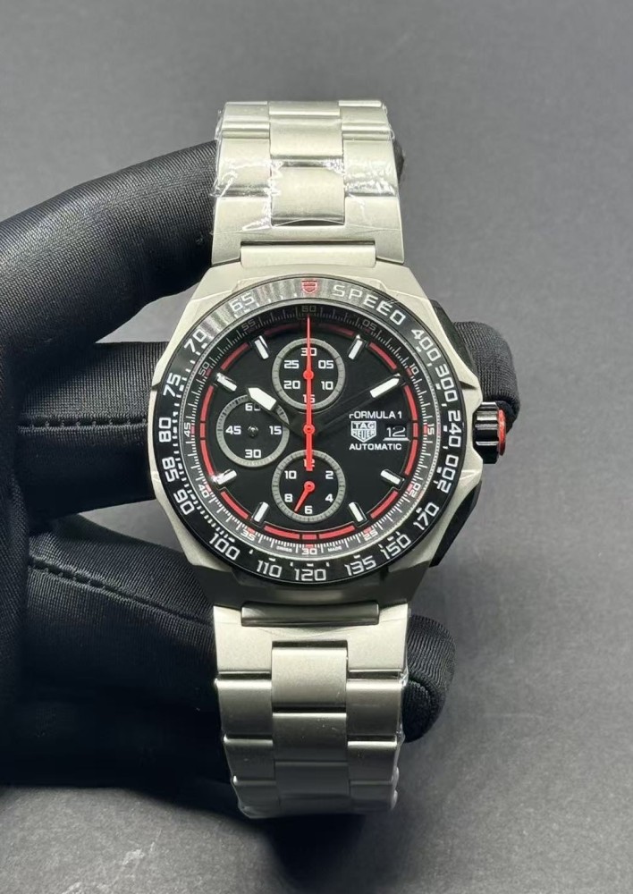 Men's Quartz Watch Chronograph 904L Stainless Steel 44mm-TAG381