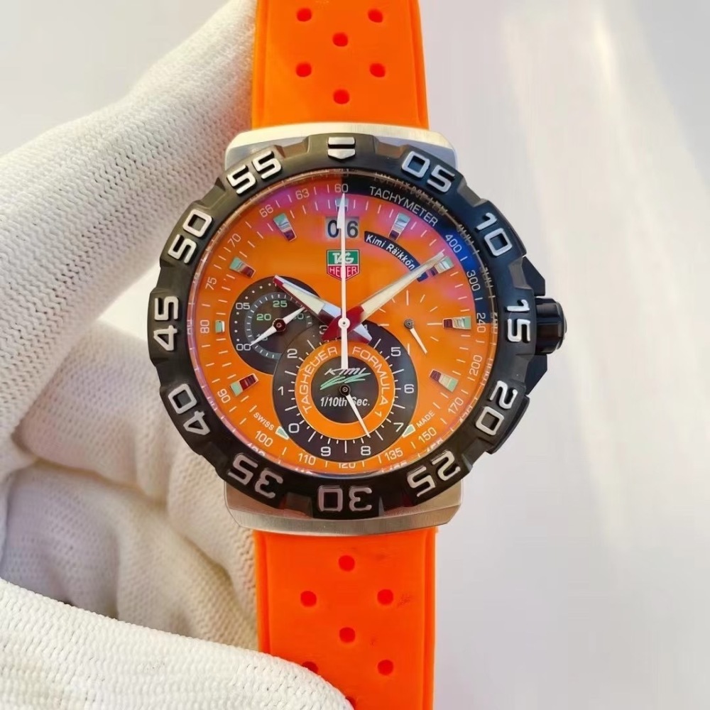 Men's Quartz Watch Chronograph 904L Stainless Steel 42mm-TAG363