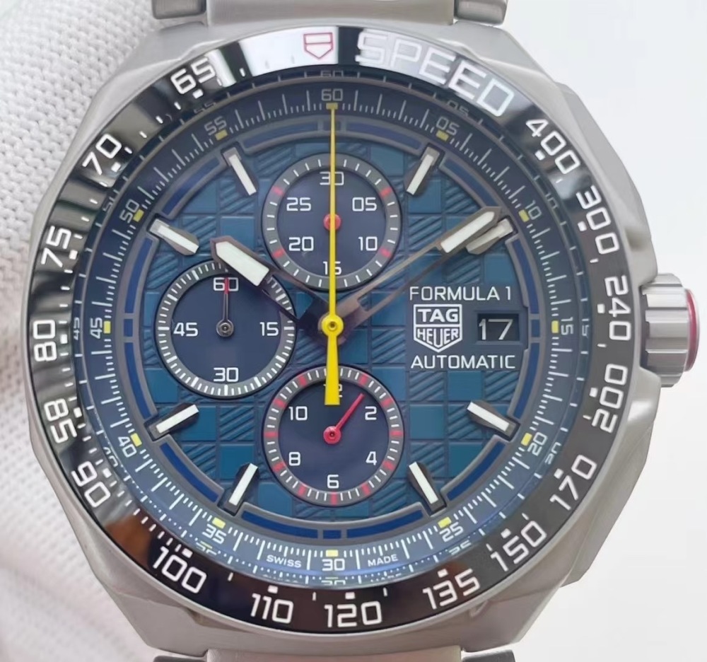 Men's Quartz Watch Chronograph 904L Stainless Steel 44mm-TAG348