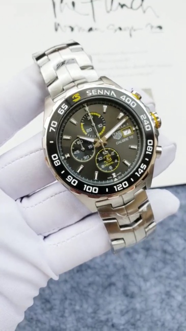Men's Quartz Watch Chronograph 904L Stainless Steel 45mm-TAG210
