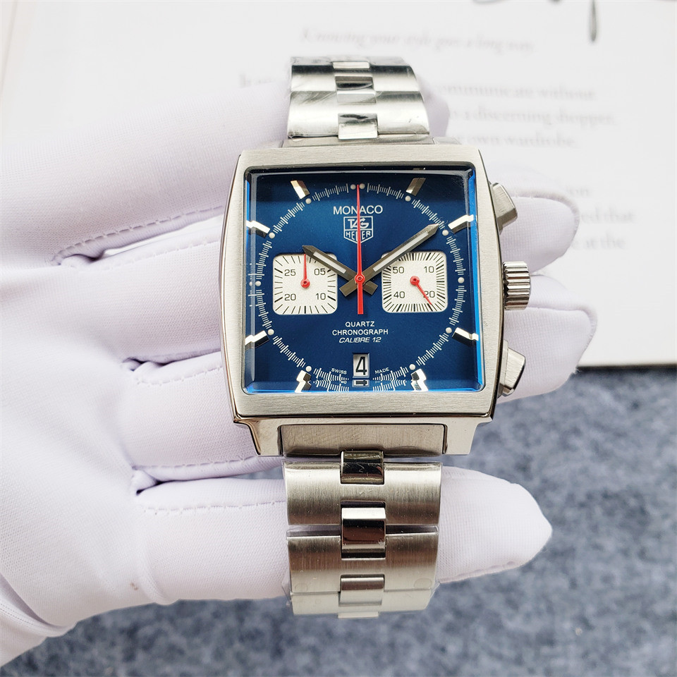 Men's Quartz Watch Chronograph 904L Stainless Steel 40mm-TAG192