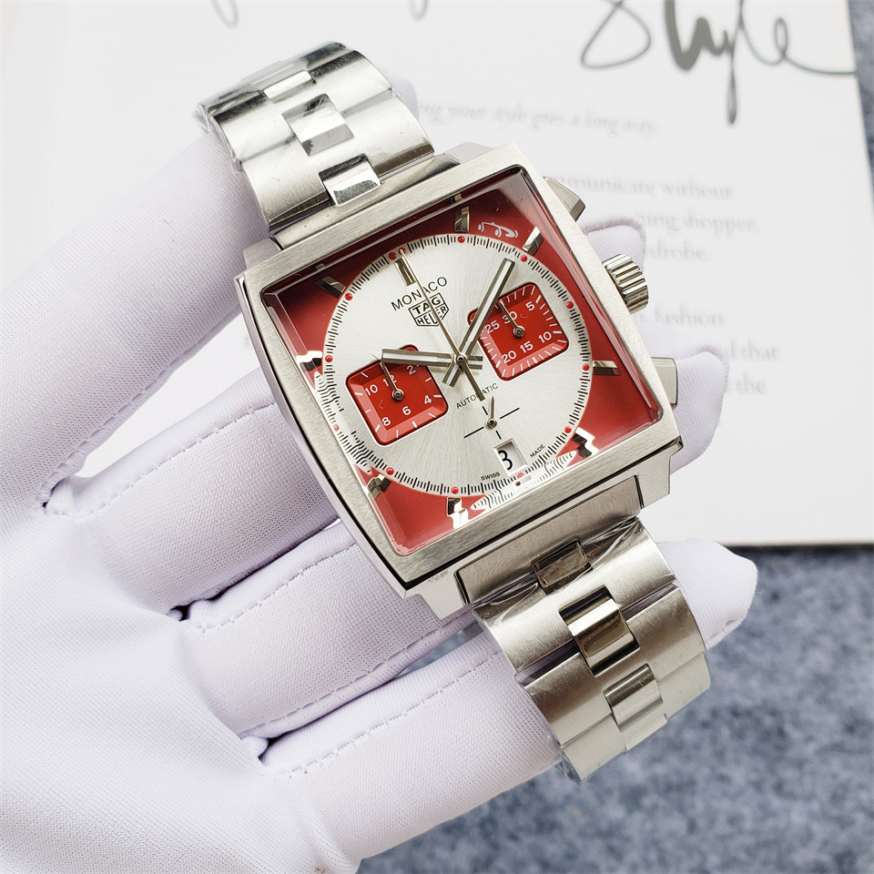 Men's Quartz Watch Chronograph 904L Stainless Steel 40mm-TAG192