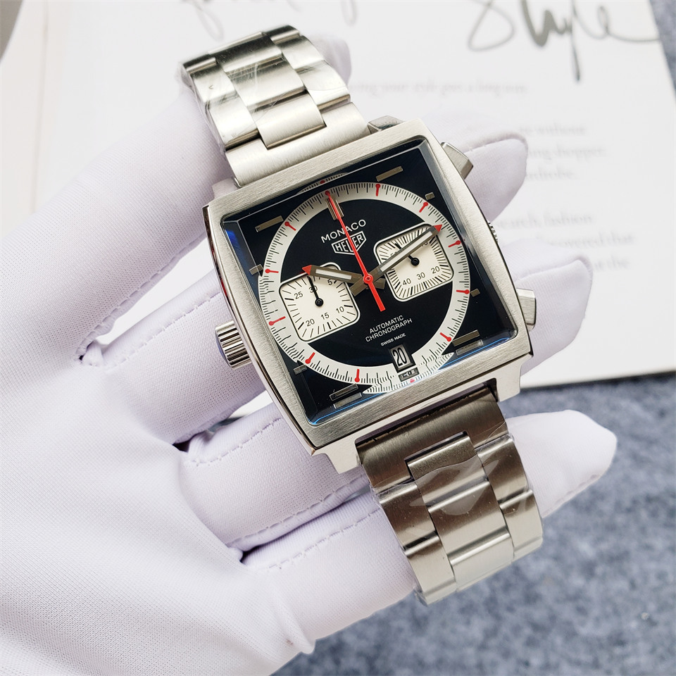 Men's Quartz Watch Chronograph 904L Stainless Steel 40mm-TAG190