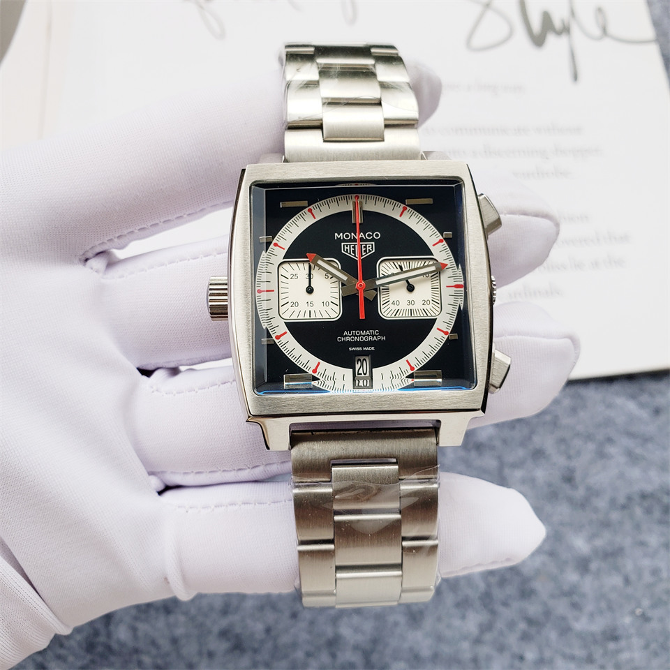 Men's Quartz Watch Chronograph 904L Stainless Steel 40mm-TAG190