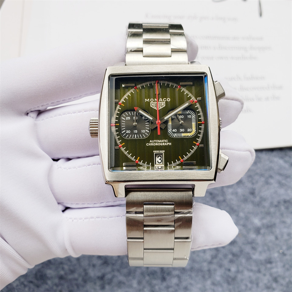 Men's Quartz Watch Chronograph 904L Stainless Steel 40mm-TAG190