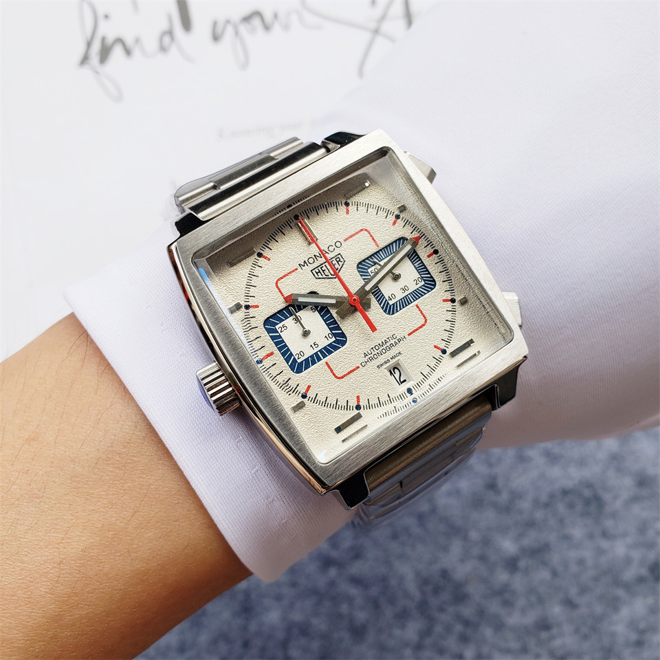 Men's Quartz Watch Chronograph 904L Stainless Steel 40mm-TAG190