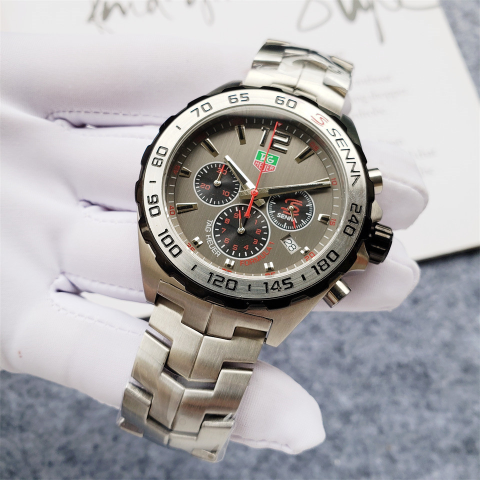 Men's Quartz Watch Chronograph 904L Stainless Steel 45mm-TAG195