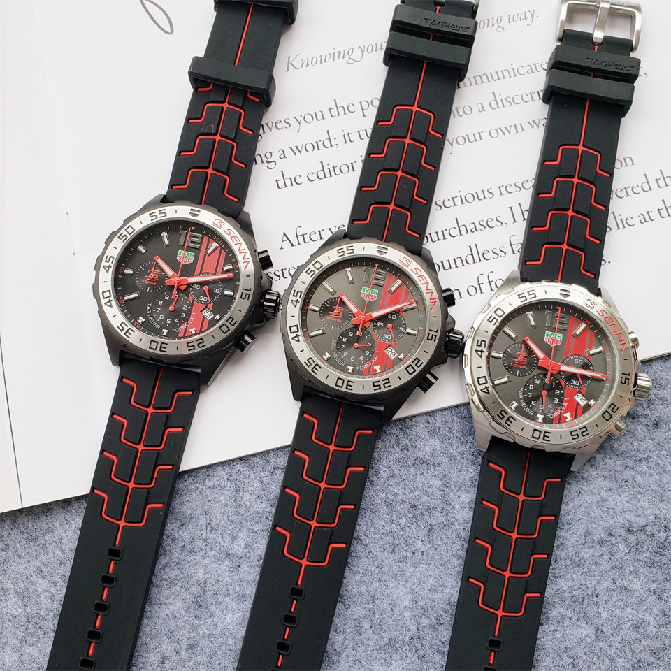 Men's Quartz Watch Chronograph 904L Stainless Steel 45mm-TAG194