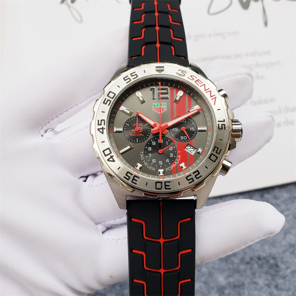Men's Quartz Watch Chronograph 904L Stainless Steel 45mm-TAG194