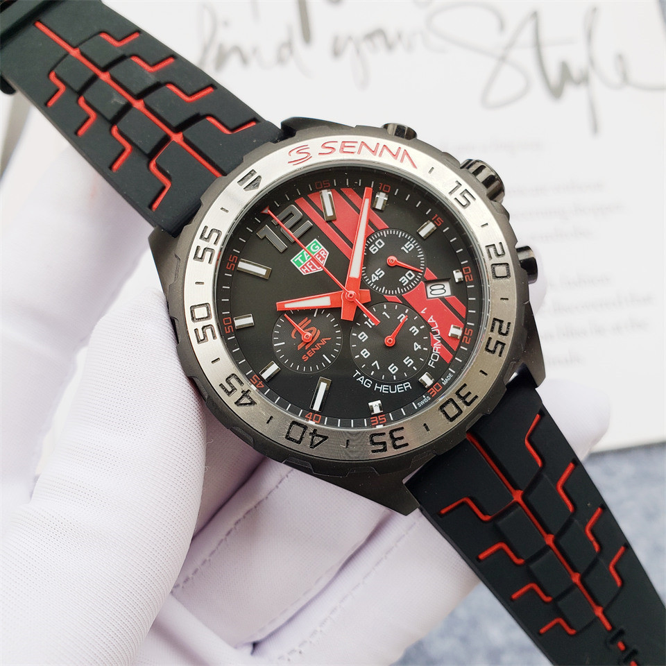 Men's Quartz Watch Chronograph 904L Stainless Steel 45mm-TAG194