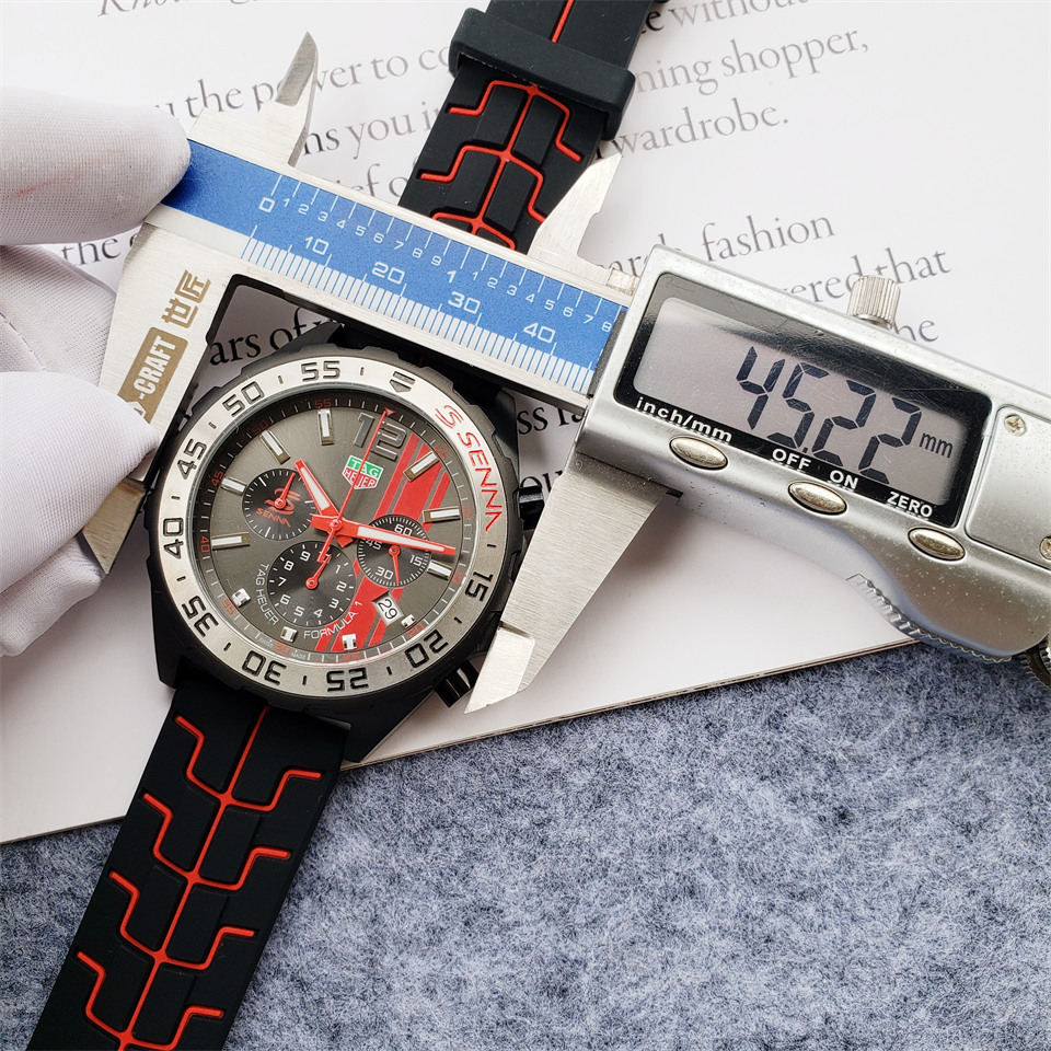 Men's Quartz Watch Chronograph 904L Stainless Steel 45mm-TAG194