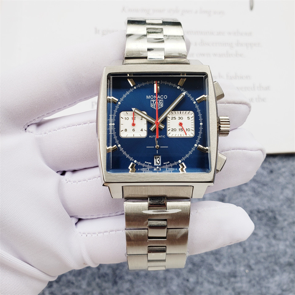 Men's Quartz Watch Chronograph 904L Stainless Steel 40mm-TAG192