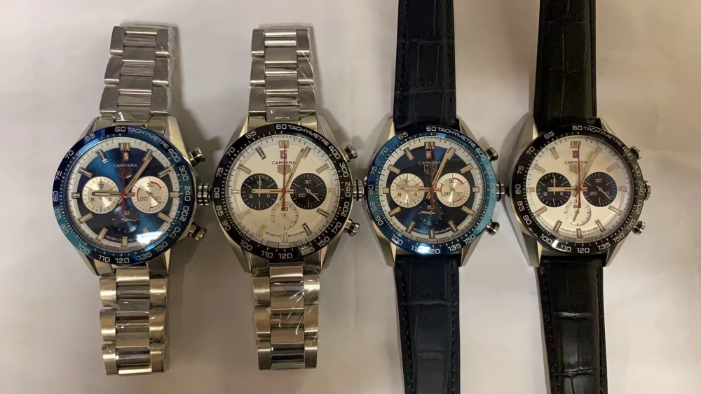 Men's Quartz Watch Chronograph 904L Stainless Steel 42mm-TAG181