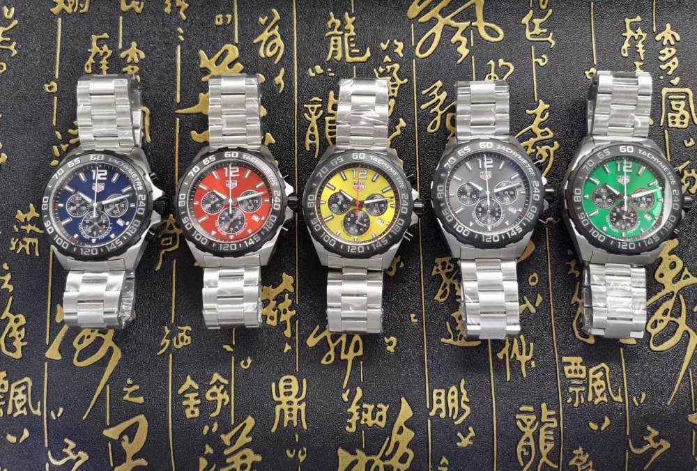 Men's Quartz Watch Chronograph 904L Stainless Steel 45mm-TAG226