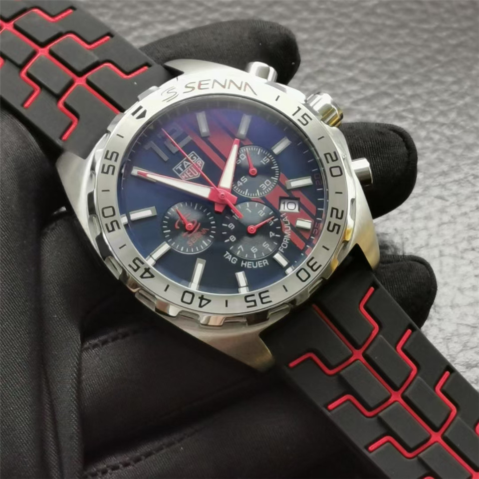 Men's Quartz Watch Chronograph 904L Stainless Steel 45mm-TAG169