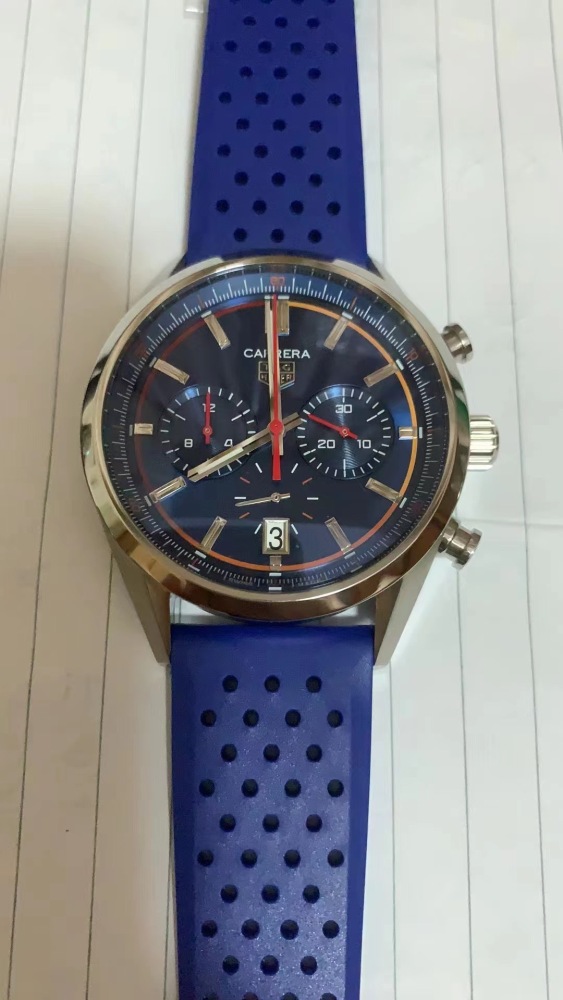 Men's Quartz Watch Chronograph 904L Stainless Steel 42mm-TAG256