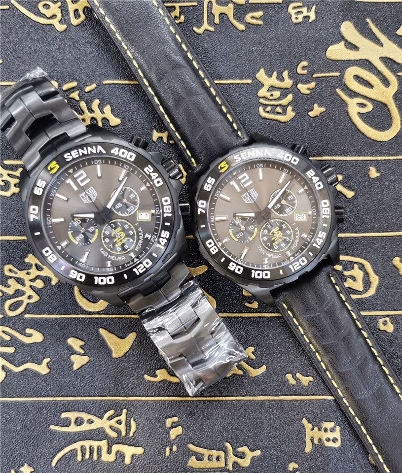 Men's Quartz Watch Chronograph 904L Stainless Steel 45mm-TAG229