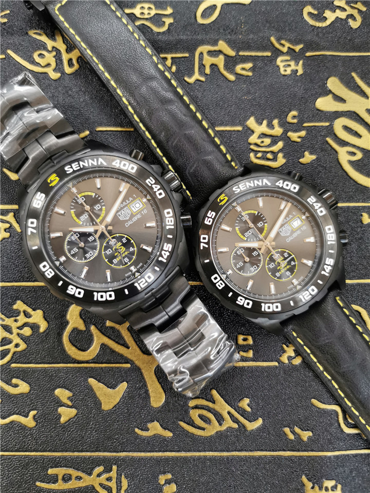 Men's Quartz Watch Chronograph 904L Stainless Steel 45mm-TAG229
