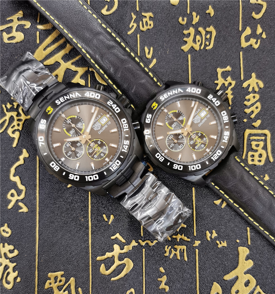 Men's Quartz Watch Chronograph 904L Stainless Steel 45mm-TAG229