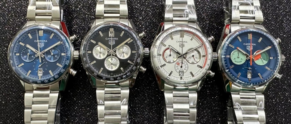 Men's Quartz Watch Chronograph 904L Stainless Steel 42mm-TAG277