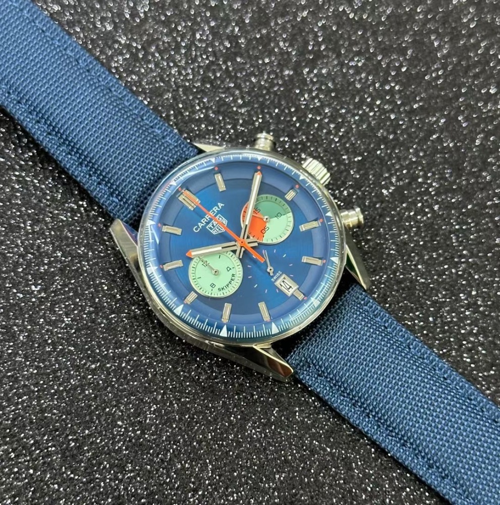 Men's Quartz Watch Chronograph 904L Stainless Steel 42mm-TAG277